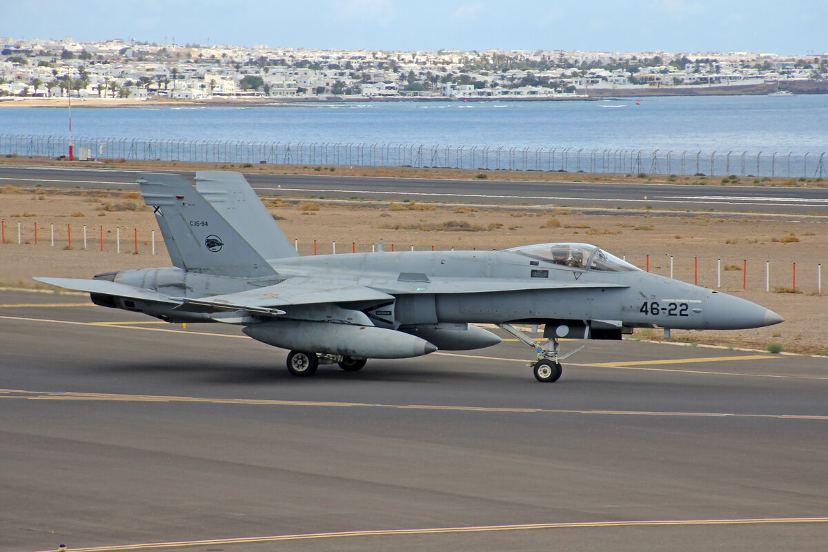 Spain Air Force, C.15-94, McDonnell Douglas F/A-18A+ Hornet, msn: 170/A132, 02.Juni 2022, ACE Lanzarote, Spain.