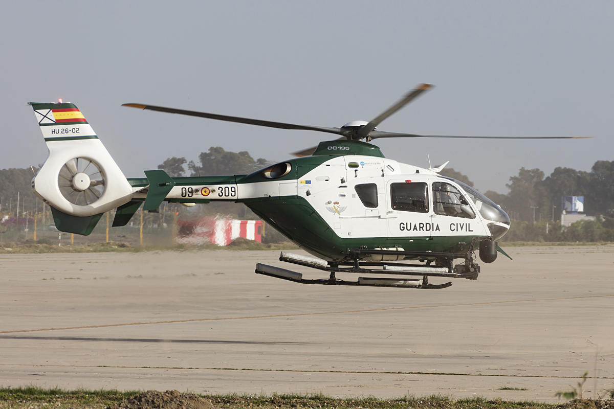 Spain - Guardia Civil, HU.26-02, Eurocopter, EC-135P 2+, 26.10.2016, AGP, Malaga, Spain



