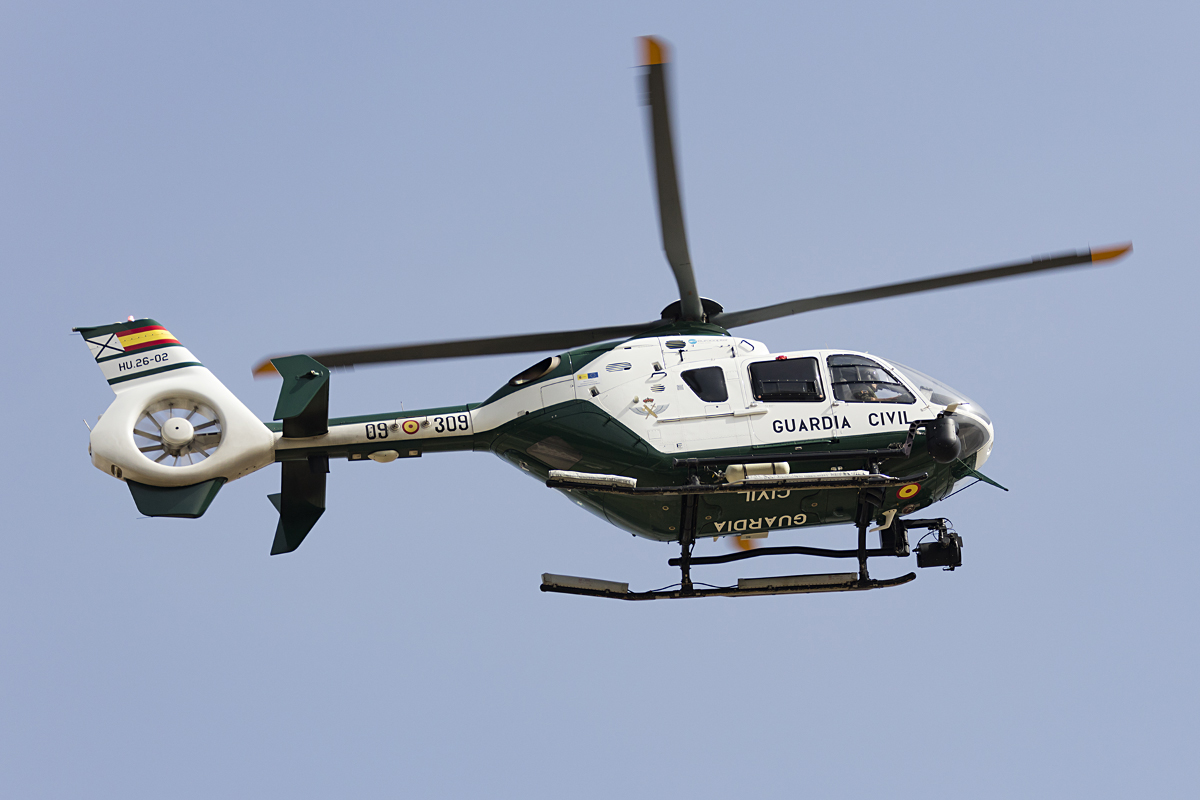 Spain - Guardia Civil, HU.26-02, Eurocopter, EC-135P 2+, 27.10.2016, AGP, Malaga, Spain


