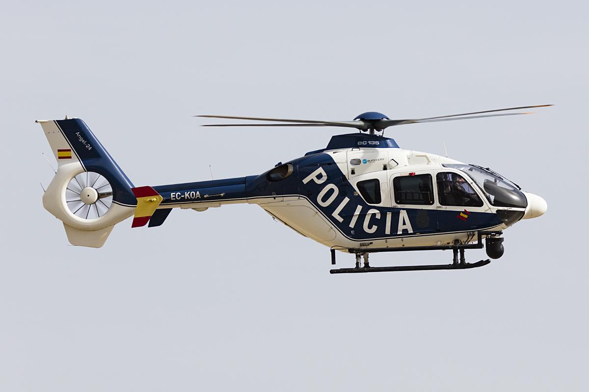 Spain - Policia, EC-KOA, Eurocopter, EC-135P 2+, 27.10.2016, AGP, Malaga, Spain 


