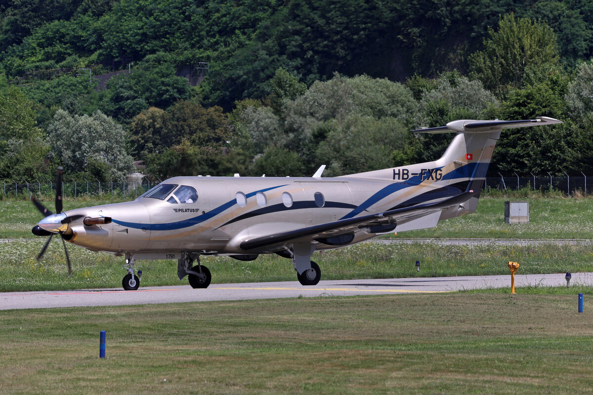 ST.X, HB-FXG, Pilatus PC-12/47E, msn: 1791, 15.Juli 2021, LUG Lugano, Switzerland.