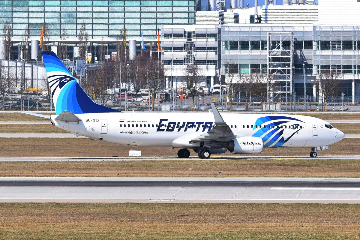 SU-GEI EgyptAir Boeing 737-866(WL) , 29.03.2019 , MUC