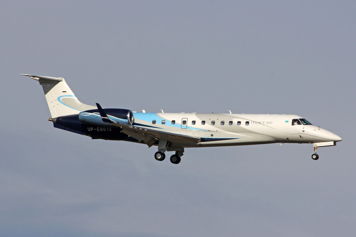 Sukar Air, UP-EM019, Embraer Legacy 600, msn: 14501113, 22.Februar 2020, ZRH Zürich, Switzerland.