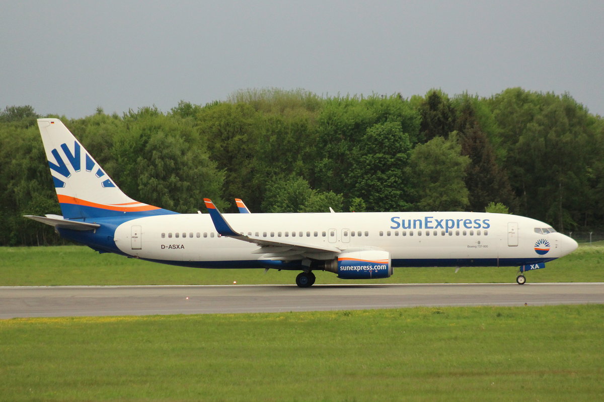 Sun Express Deutschland, D-ASXA, MSN 28178, Boeing 737-8Z9(WL), 18.05.2017, HAM-EDDH, Hamburg, Germany 