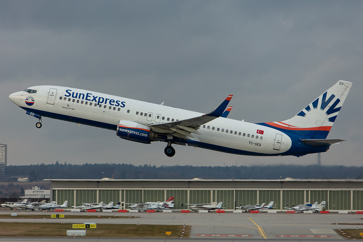 Sun Express, TC-SED, Boeing, B737-8CX, 11.01.2020, STR, Stuttgart, Germany



