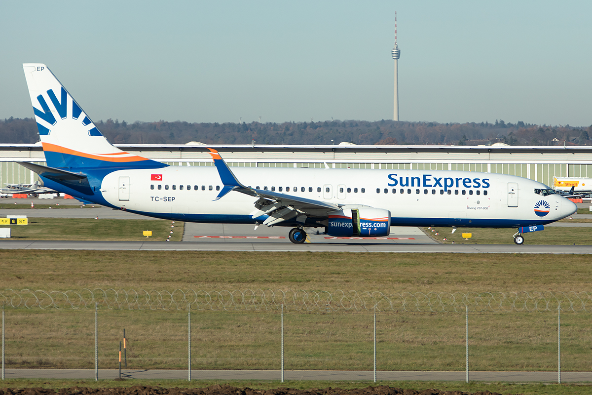 Sun Express, TC-SEP, Boeing, B737-8HC, 03.12.2019, STR, Stuttgart, Germany