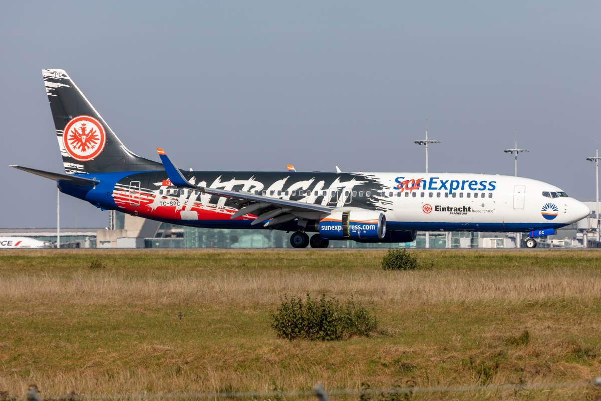 Sun Express, TC-SPC, Boeing, B737-8AS, 10.10.2021, CDG, Paris, France