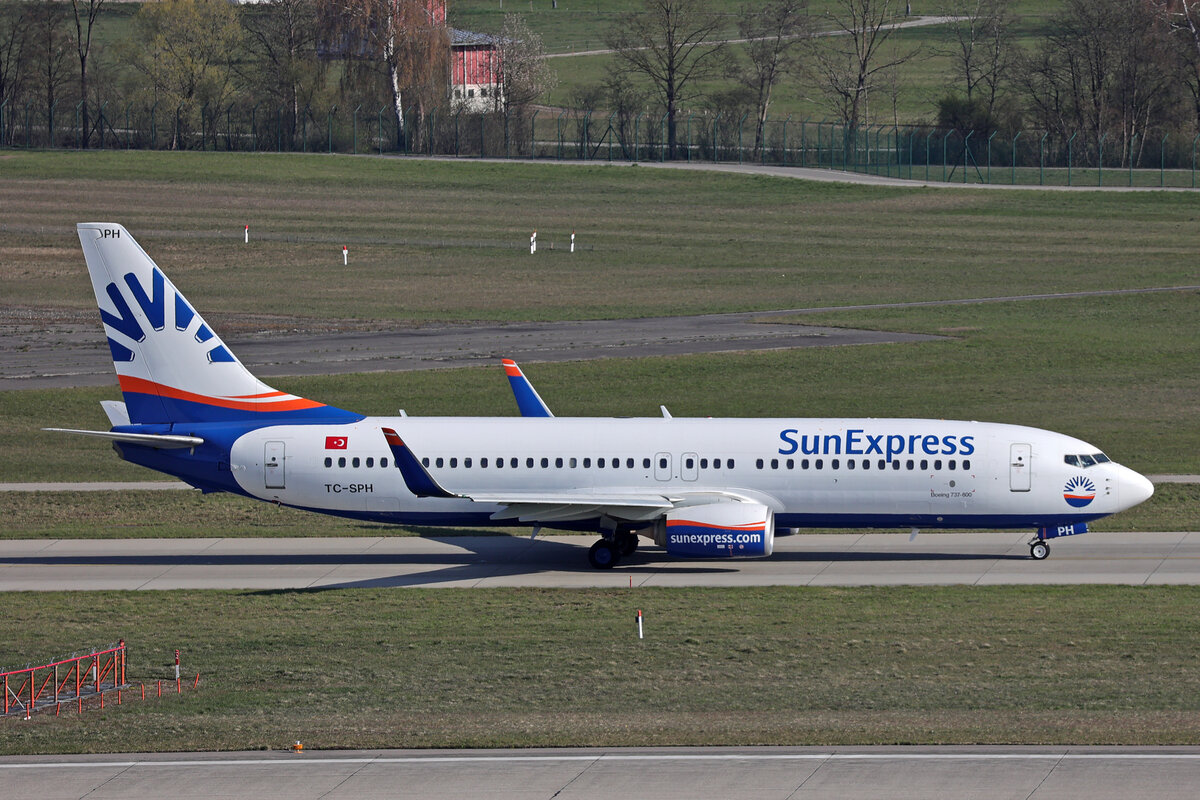 Sun Express, TC-SPH, Boeing B737-82R, msn: 38177/3947, 03.April 2026, ZRH Zürich, Switzerland.