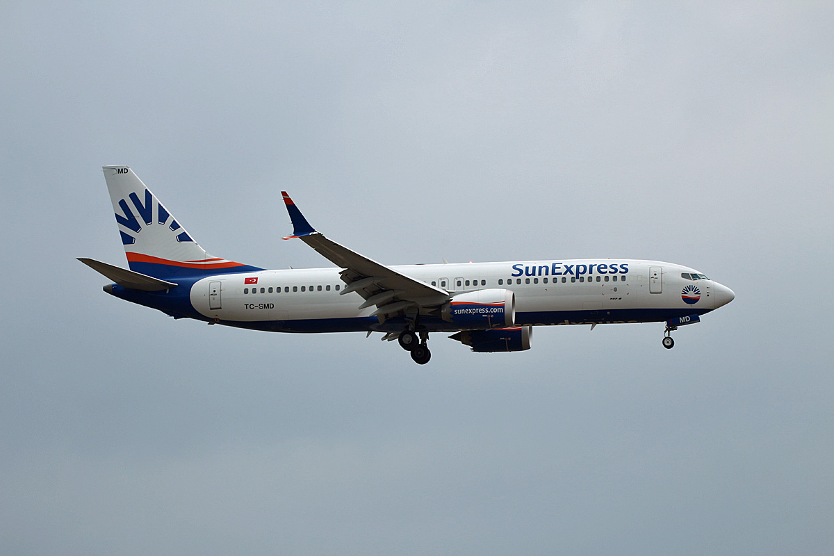SunExpress, Boeing B 737 MAX 8, TC-SMD, BER, 19.08.2022