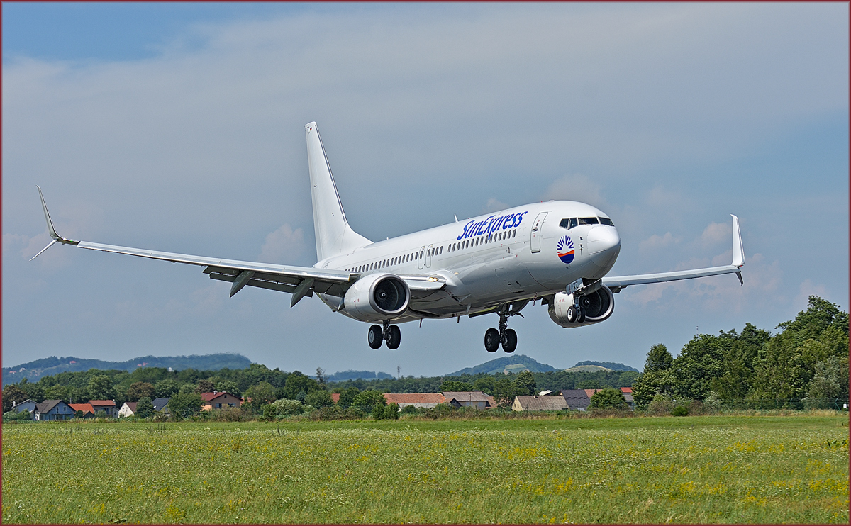 SunExpress D-ASXZ; Boeing 737-8K5; Maribor Flughafen MBX; 1.7.2019