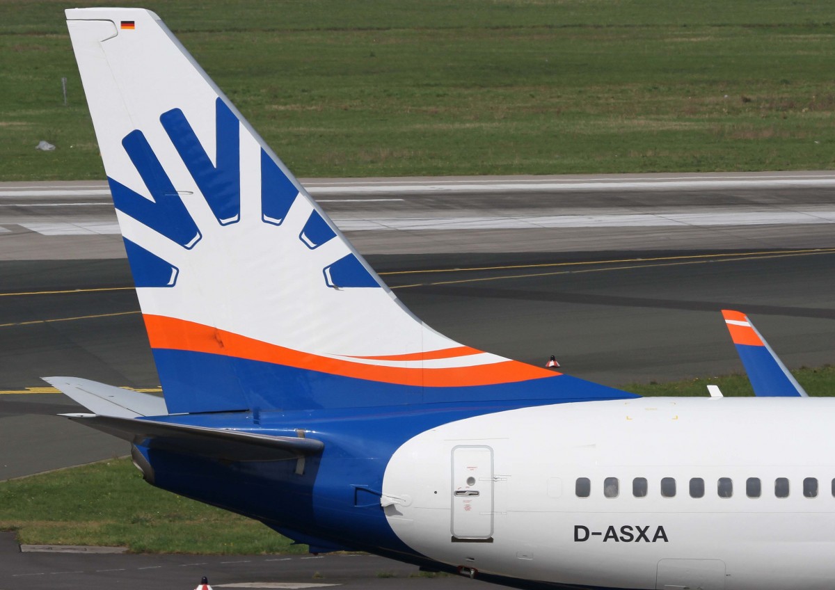SunExpress Germany, D-ASXA, Boeing, 737-800 wl (Seitenleitwerk/Tail), 02.04.2014, DUS-EDDL, Dsseldorf, Germany 