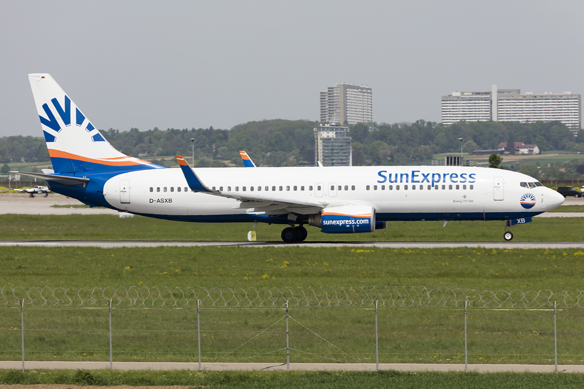 SunExpress Germany, D-ASXB, Boeing, B737-8Z9, 11.05.2016, STR, Stuttgart, Germany



