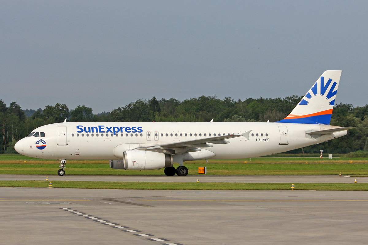 SunExpress (Operated by Avion Express), LY-NVY, Airbus A320-232, msn: 1909, 06.Juli 2019, ZRH Zürich, Switzerland.