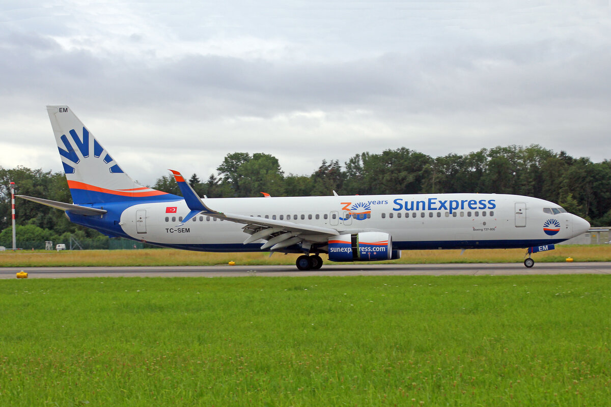 SunExpress, TC-SEM, Boeing 737-8HC, msn: 61173/5599, 11.Juli 2021, ZRH Zürich, Switzerland.
