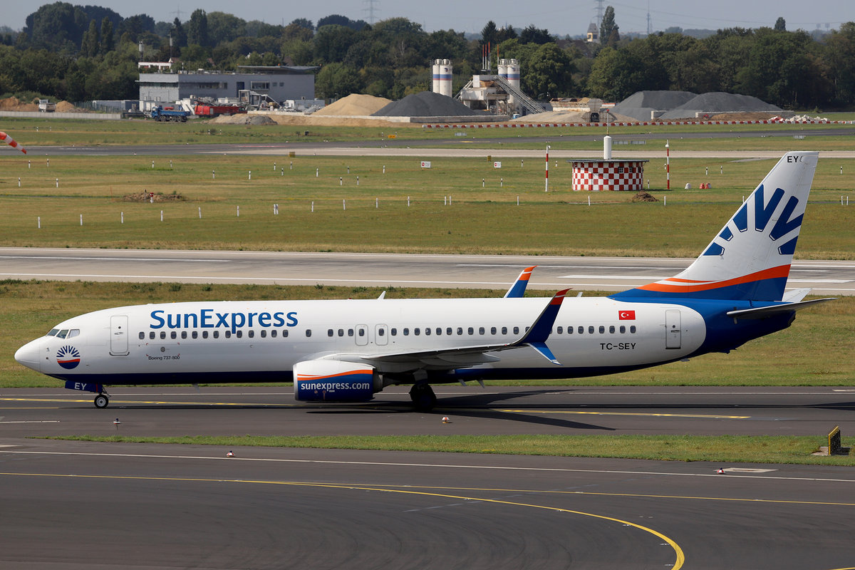 SunExpress, TC-SEY, Boeing, 737-8HC sswl, DUS-EDDL, Düsseldorf, 21.08.2019, Germany 