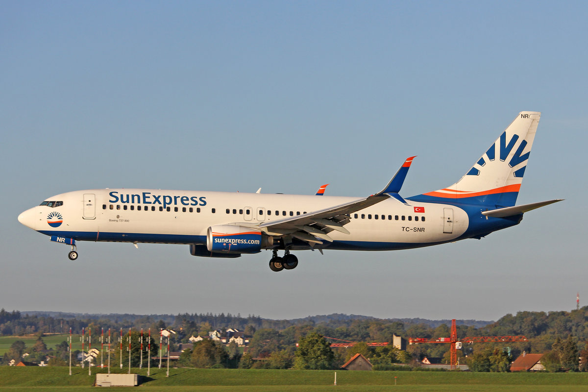 SunExpress, TC-SNR, Boeing 737-8HC, msn: 40754/3352, 29.September 2018, ZRH Zürich, Switzerland.