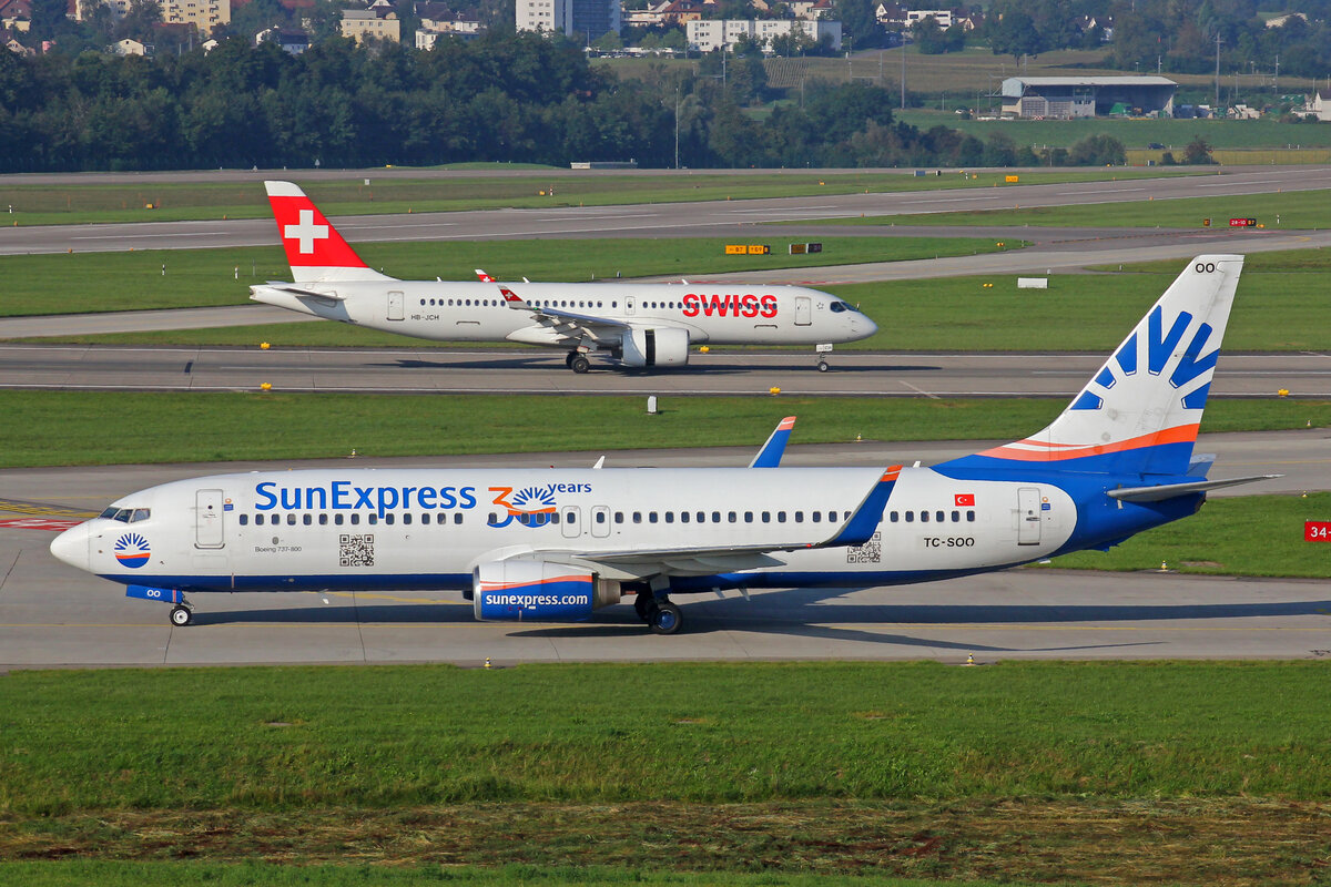 SunExpress, TC-SOO, Boeing 737-8HC, msn: 33558/1441, 04.September 2021, ZRH Zürich, Switzerland.