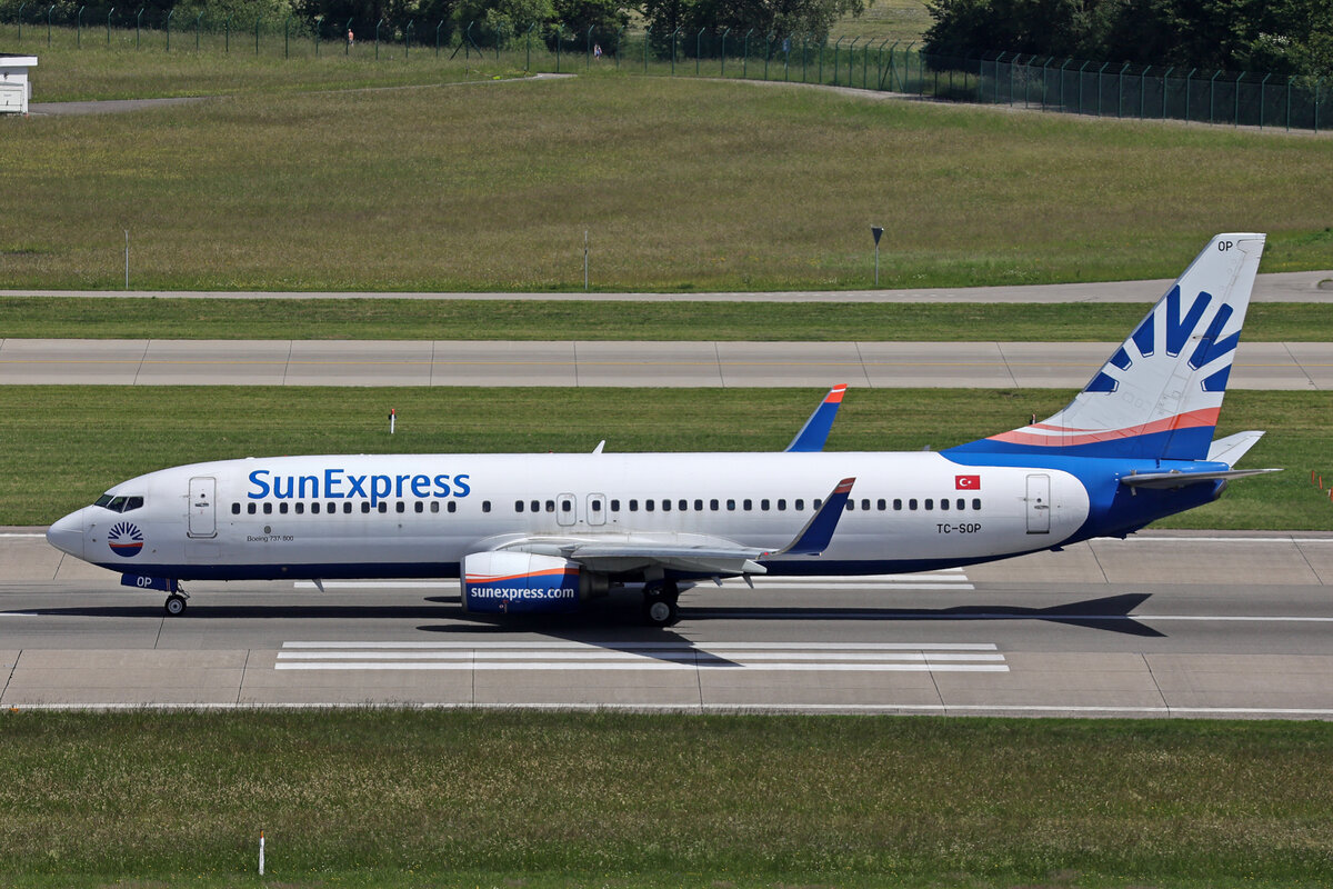 SunExpress, TC-SOP, Boeing B737-8AS, msn: 33562/1466, 25.Mai 2026, ZRH Z�rich, Switzerland.
