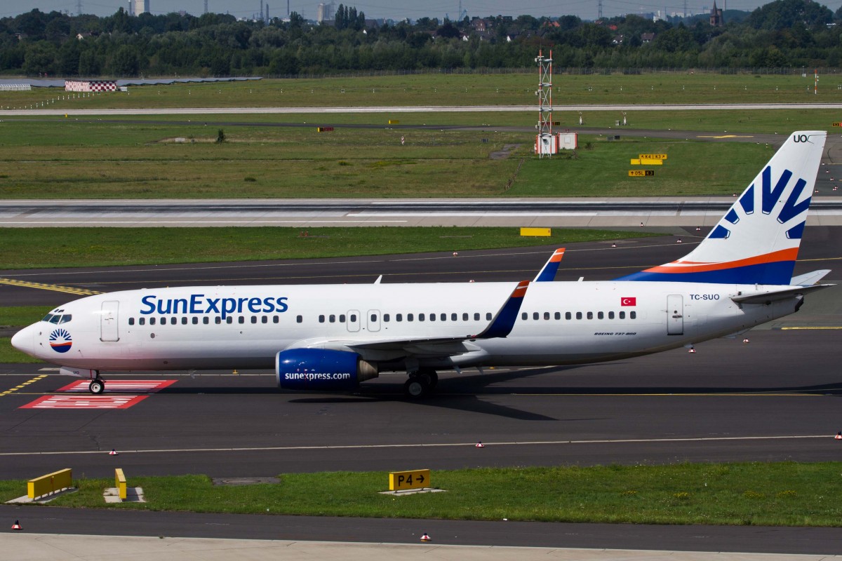 SunExpress (XQ-SXS), TC-SUO, Boeing, 737-86Q wl, 22.08.2015, DUS-EDDL, Düsseldorf, Germany