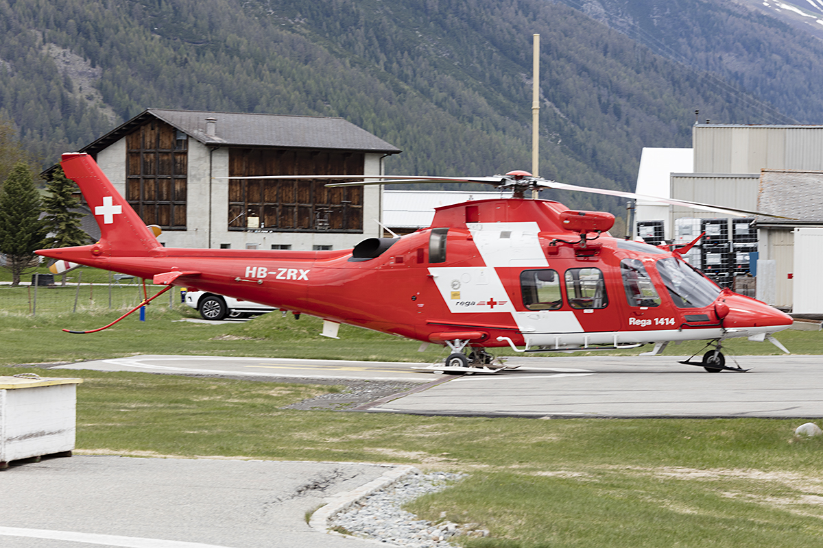 Swiss Air Ambulance - REGA, HB-ZRX, Agusta, A109-SP, 12.05.2018, SMV, Samedan, Switzerland 



