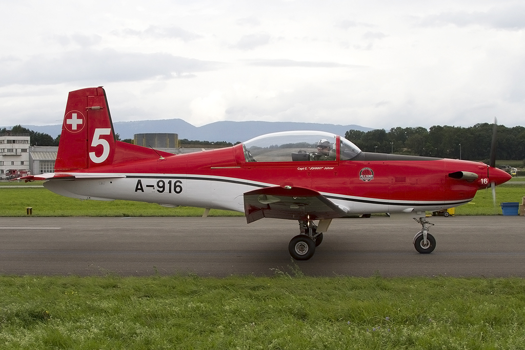 Swiss Air Force, A-916, Pilatus, PC-7, 29.08.2014, LSMP, Payerne, Switzerland 




