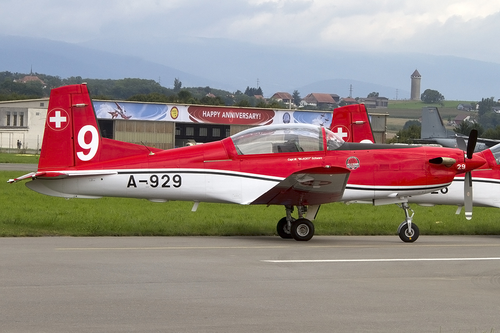Swiss Air Force, A-929, Pilatus, PC-7, 29.08.2014, LSMP, Payerne, Switzerland




