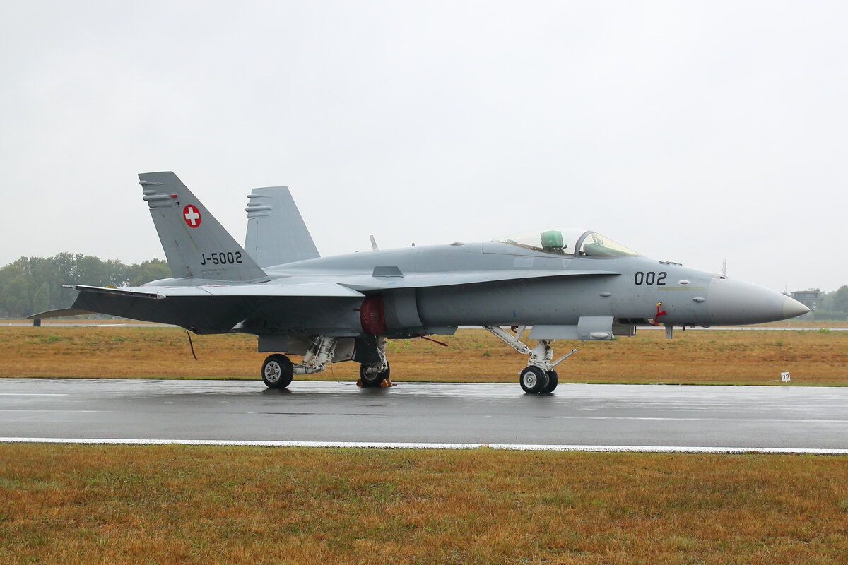 Swiss Air Force, Reg: J-5002, McDonnell Douglas F/A-18C Hornet. Kleine Brogel Airbase (BE), 10.09.2022