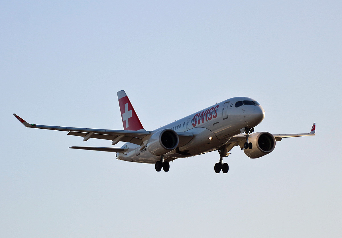 Swiss, Airbus A 220-100, HB-JBD, TXL, 05.01.2020