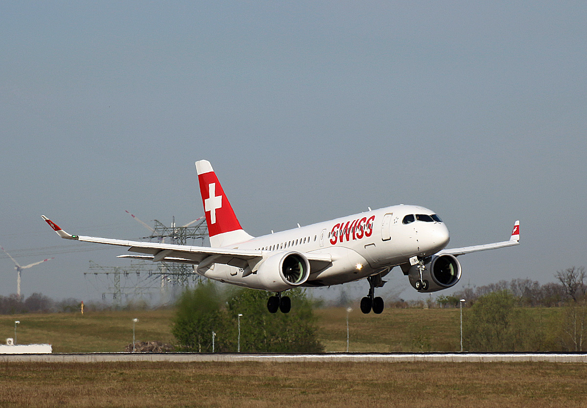 Swiss, Airbus A 220-100, HB-JBH, BER, 17.04.2022