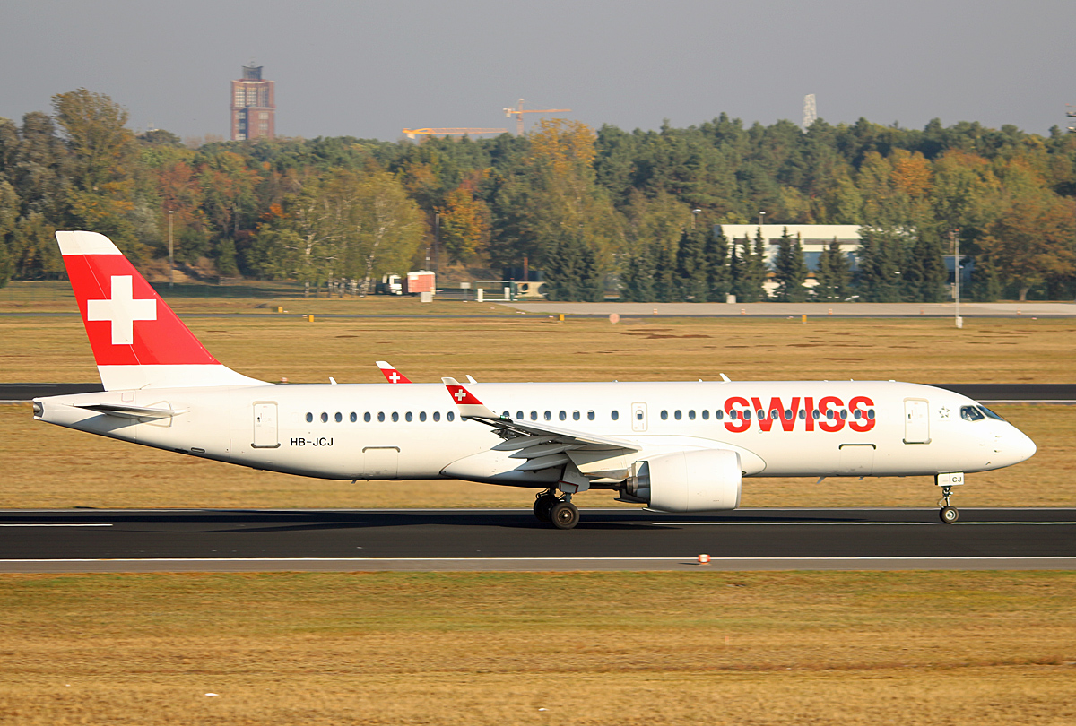 Swiss, Airbus A 220-300, HB-JCJ, TXL, 11.10.2018