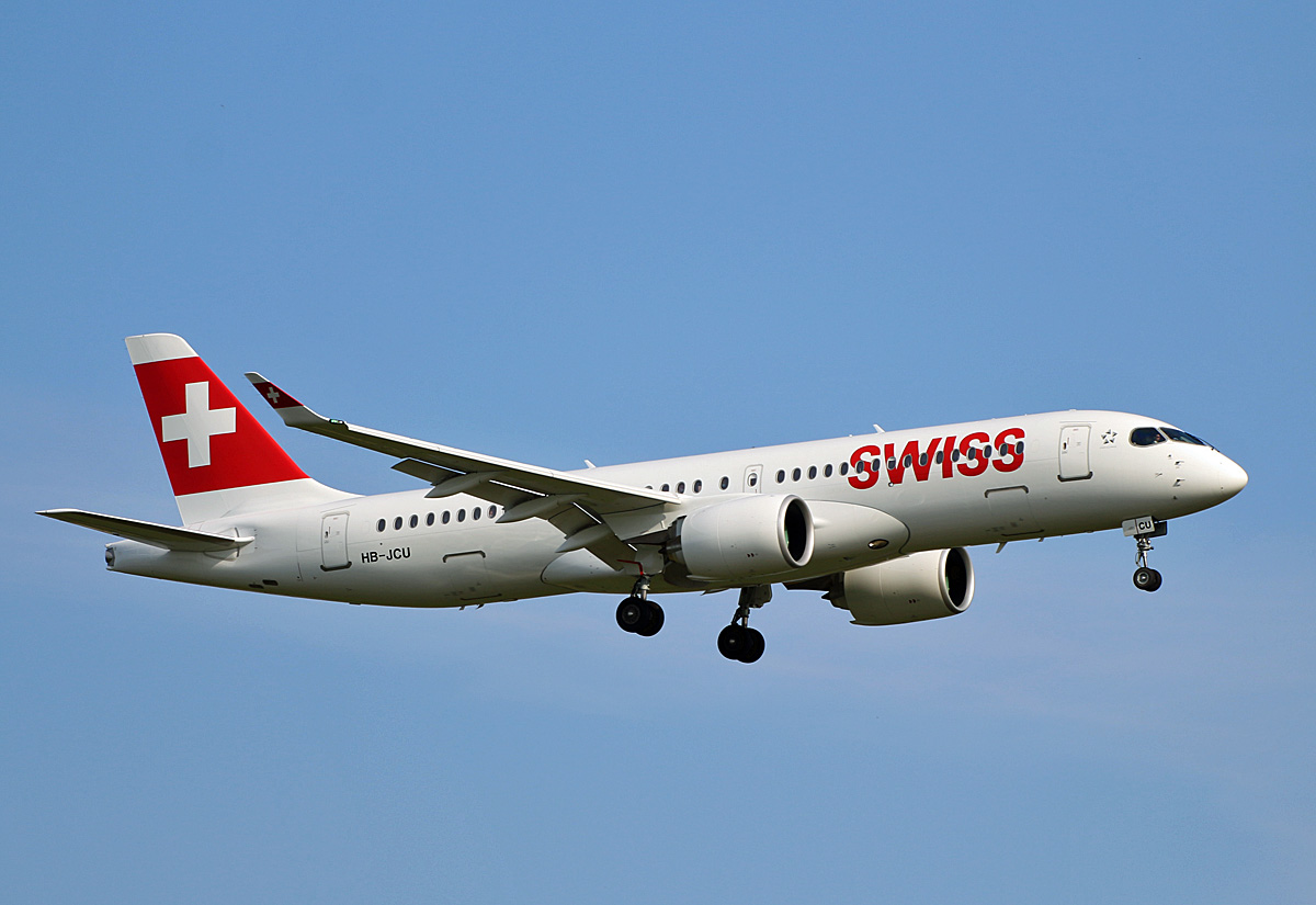 Swiss, Airbus A 220-300, HB-JCU, BER, 11.07.2021