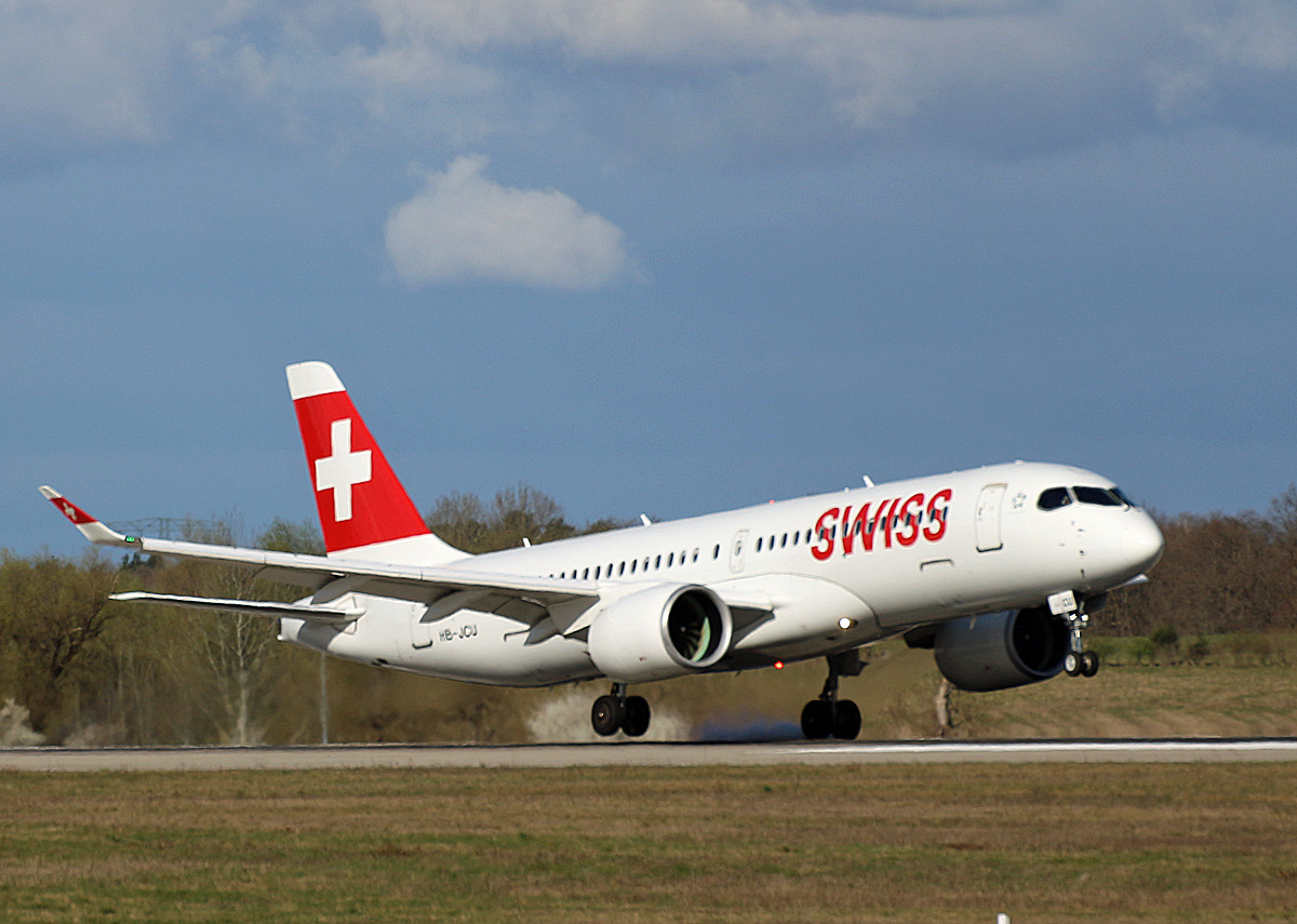 Swiss, Airbus A 220-300, HB-JCU, BER, 06.04.2025