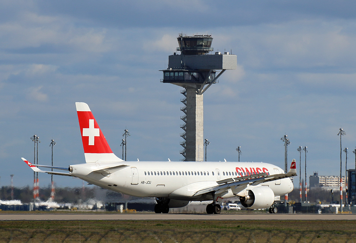 Swiss, Airbus A 220-300, HB-JCU, BER, 06.04.2025