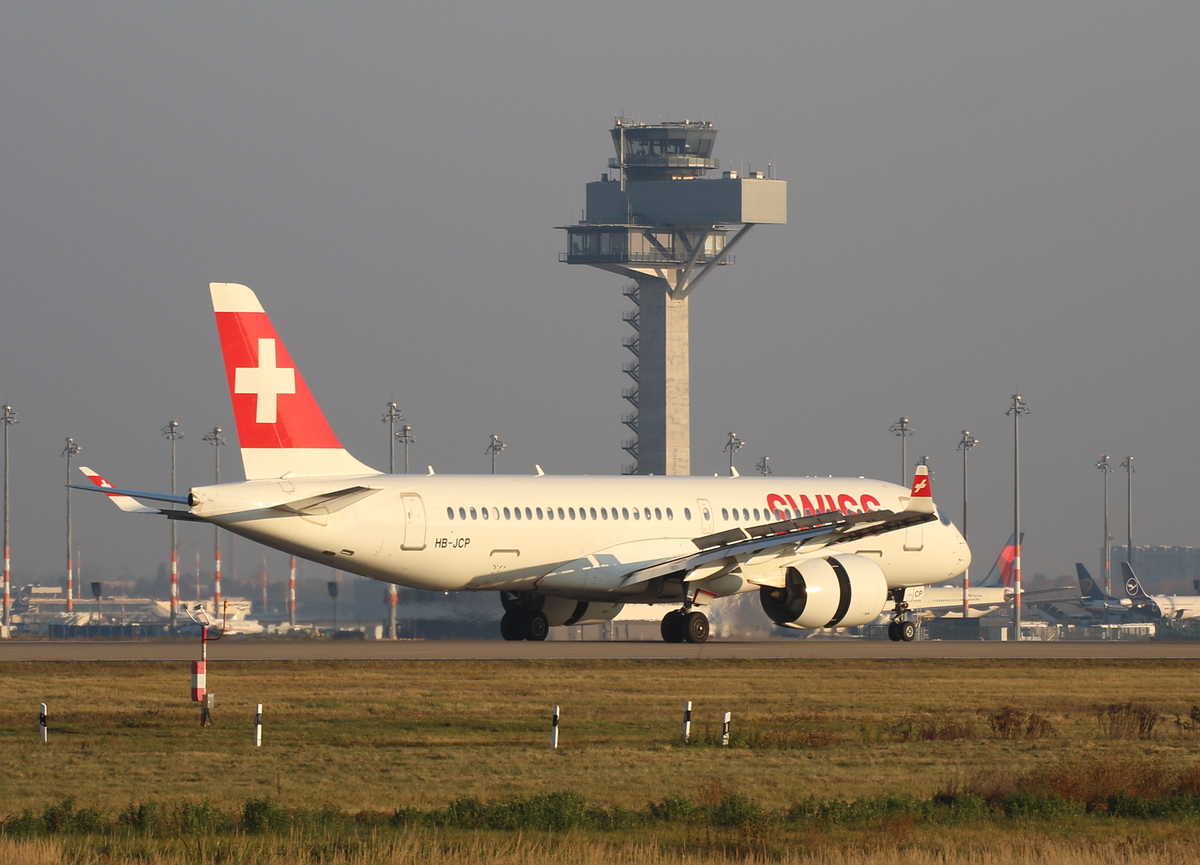 Swiss, Airbus A 220-300,HB-JCP, BER, 07.11.2025