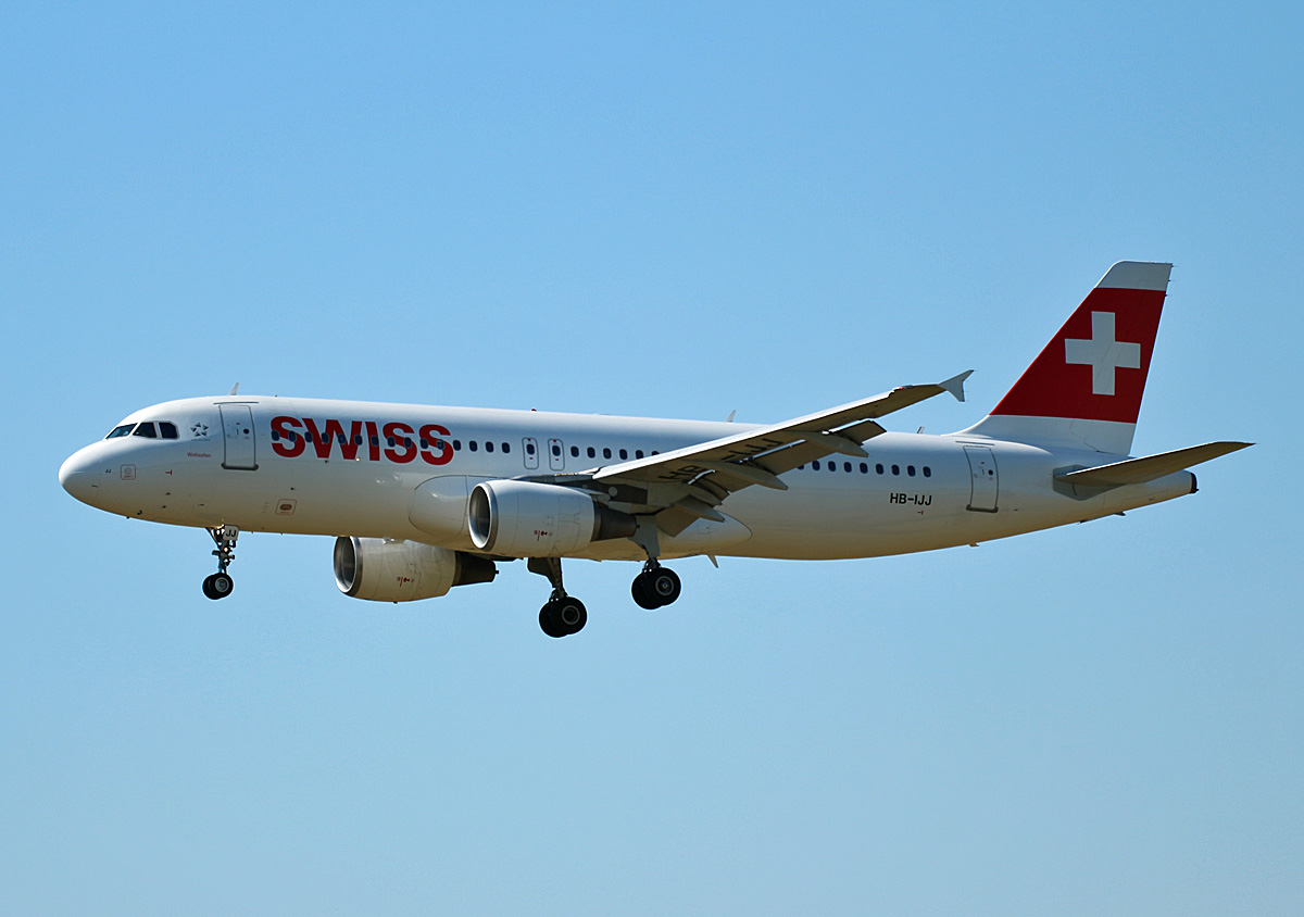 Swiss, Airbus A 320-214, HB-IJJ, BER, 24.06.2022