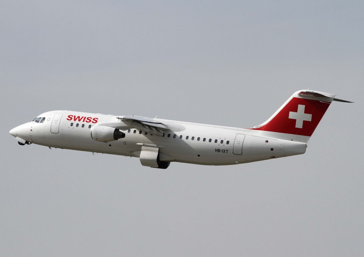 Swiss European Airlines, HB-IXT  Ottenberg - 681m , BAe/Avro, 146-300/RJ-100, 02.04.2014, DUS-EDDL, Dsseldorf, Germany 