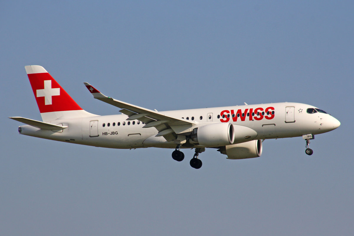 SWISS Global Air Lines, HB-JBG, Bombardier CS-100, 03.November 2017, ZRH Zürich.