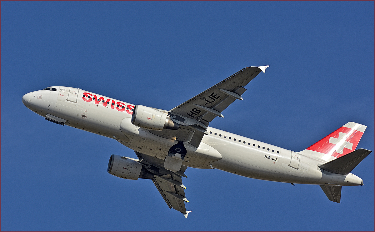 Swiss HB-IJE; Airbus A320; Maribor Flughafen MBX, Trainingsflug; 18.2.2019