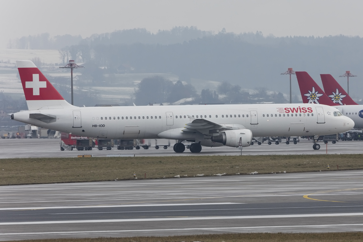 Swiss, HB-IOD, Airbus, A321-111, 23.01.2016, ZRH, Zürich, Switzerland 



