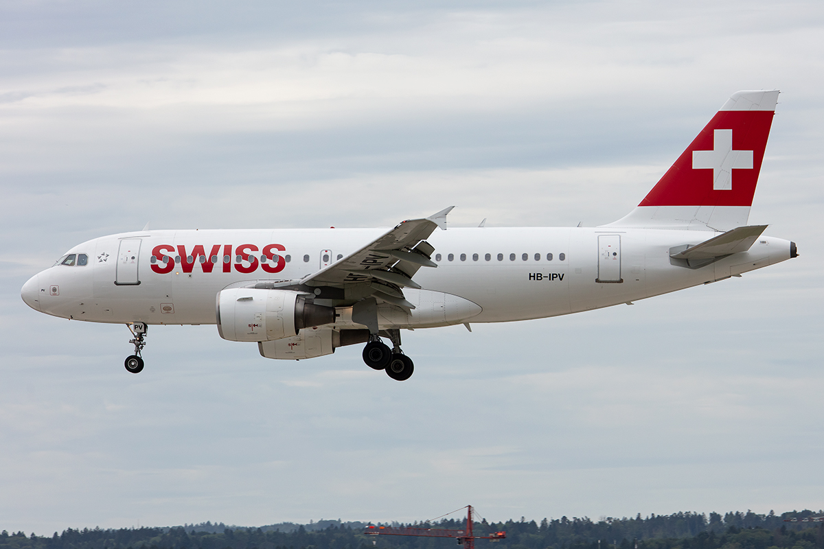 Swiss, HB-IPV, Airbus, A319-112, 17.08.2019, ZRH, Zürich, Switzerland






