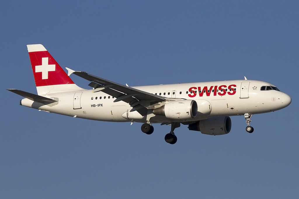 Swiss, HB-IPX, Airbus, A319-112, 10.02.2015, ZRH, Zürich, Switzerland 



