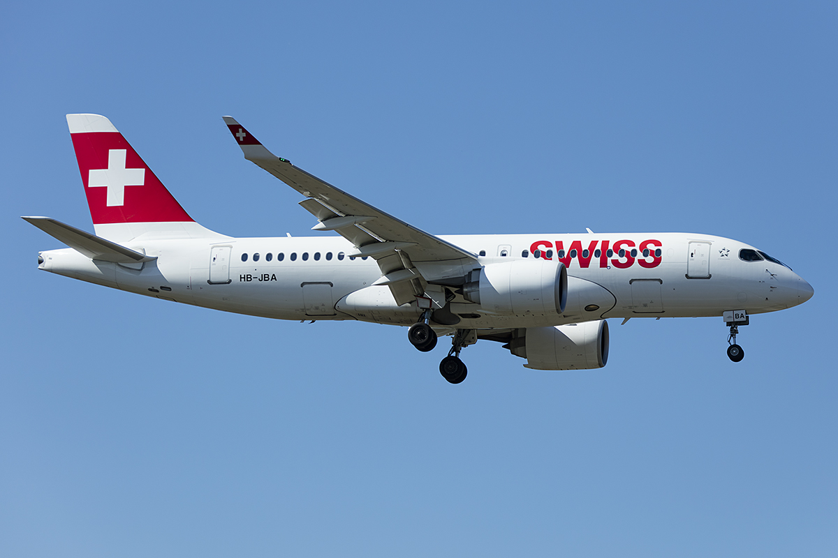 Swiss, HB-JBA, Bombardier, CS-100, 19.04.2019, FRA, Frankfurt, Germany 



