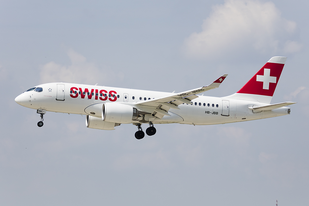 Swiss, HB-JBB, Bombardier, CS-100, 25.05.2017, ZRH, Zürich, Switzerland 




