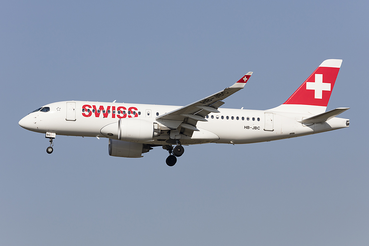 Swiss, HB-JBC, Bombardier, CS-100, 17.10.2017, FRA, Frankfurt, Germany 


