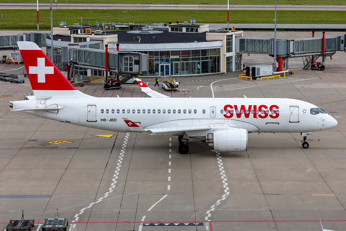 Swiss, HB-JBD, Airbus, A220-100, 06.08.2021, GVA, Geneve, Switzerland