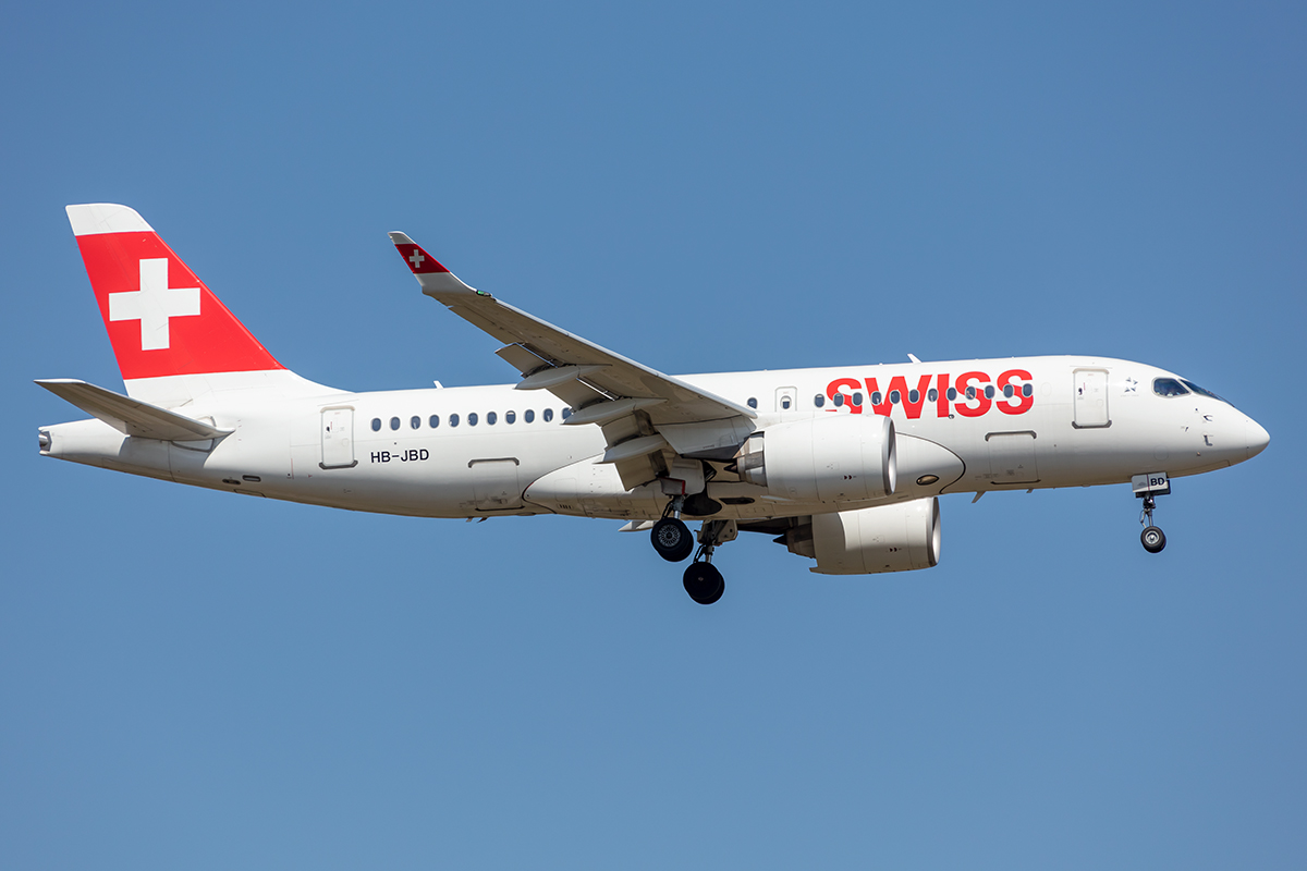 Swiss, HB-JBD, Airbus, A220-100, 27.04.2021, FRA, Frankfurt, Germany