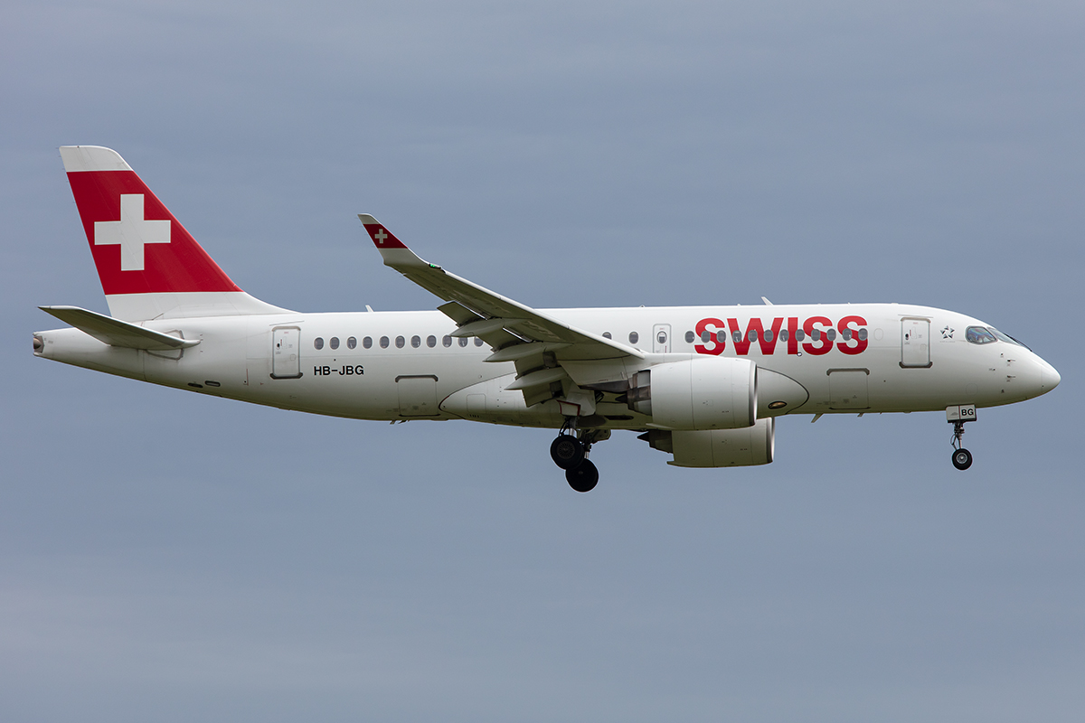 Swiss, HB-JBG, Airbus, A220-100, 17.08.2019, ZRH, Zürich, Switzerland