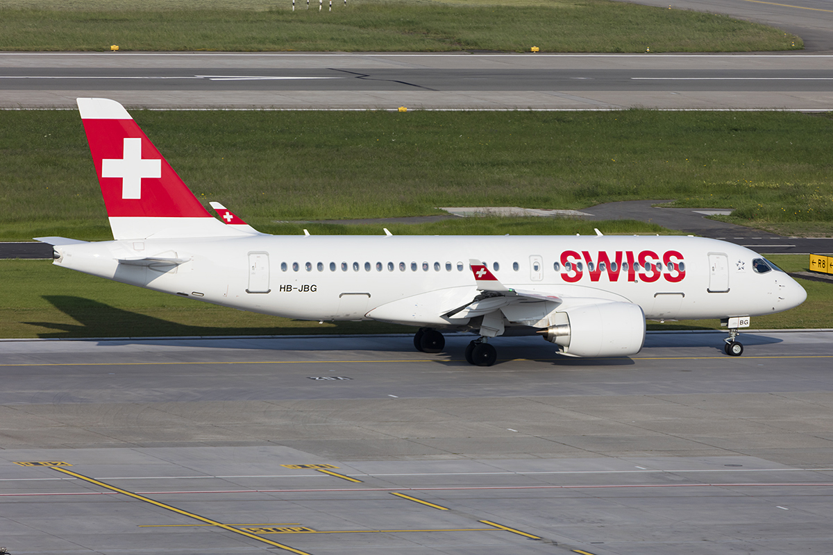 Swiss, HB-JBG, Bombardier, CS-100, 25.05.2017, ZRH, Zürich, Switzerland


