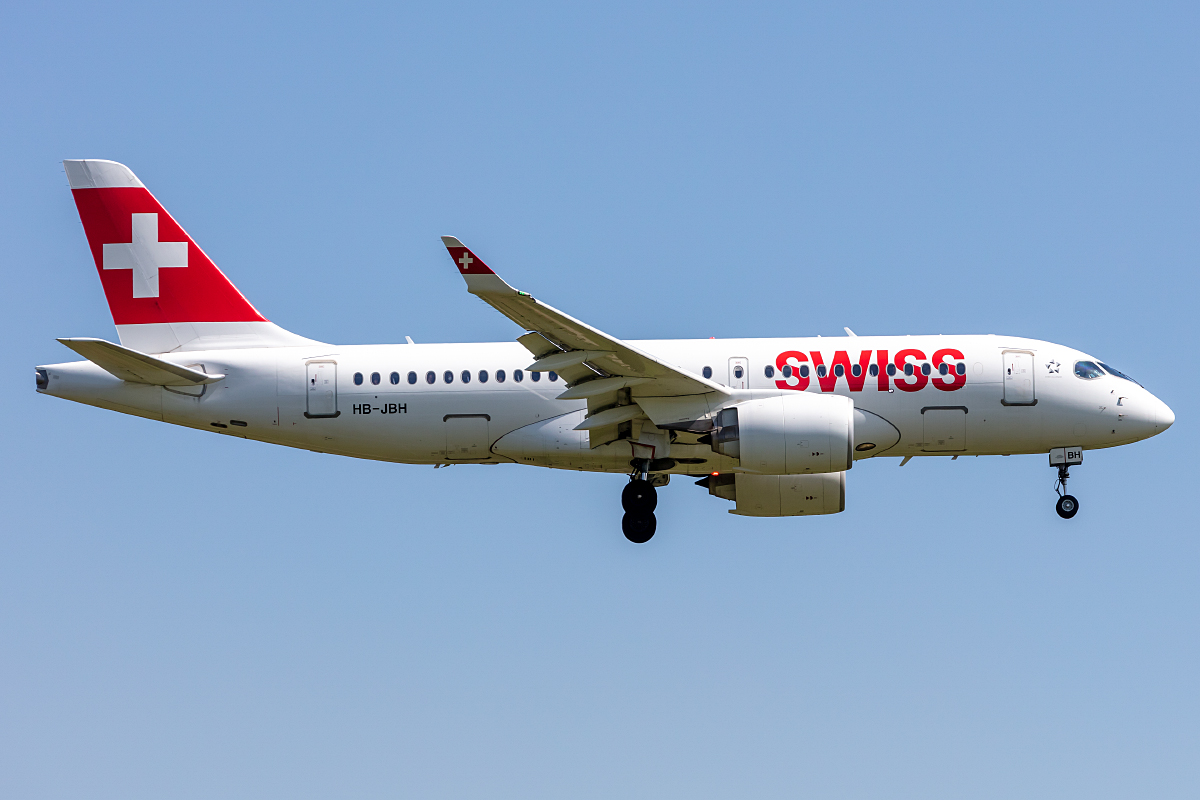Swiss, HB-JBH, Airbus, A220-100, 28.04.2022, ZRH, Zürich, Switzerland