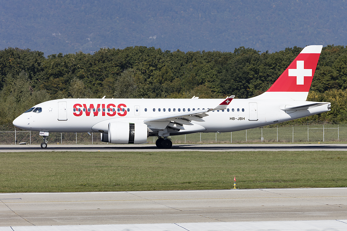 Swiss, HB-JBH, Bombardier, CS-100, 24.09.2017, GVA, Geneve, Switzerland



